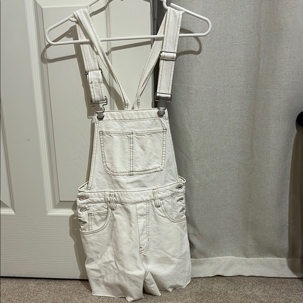 PacSun white Denim Overalls